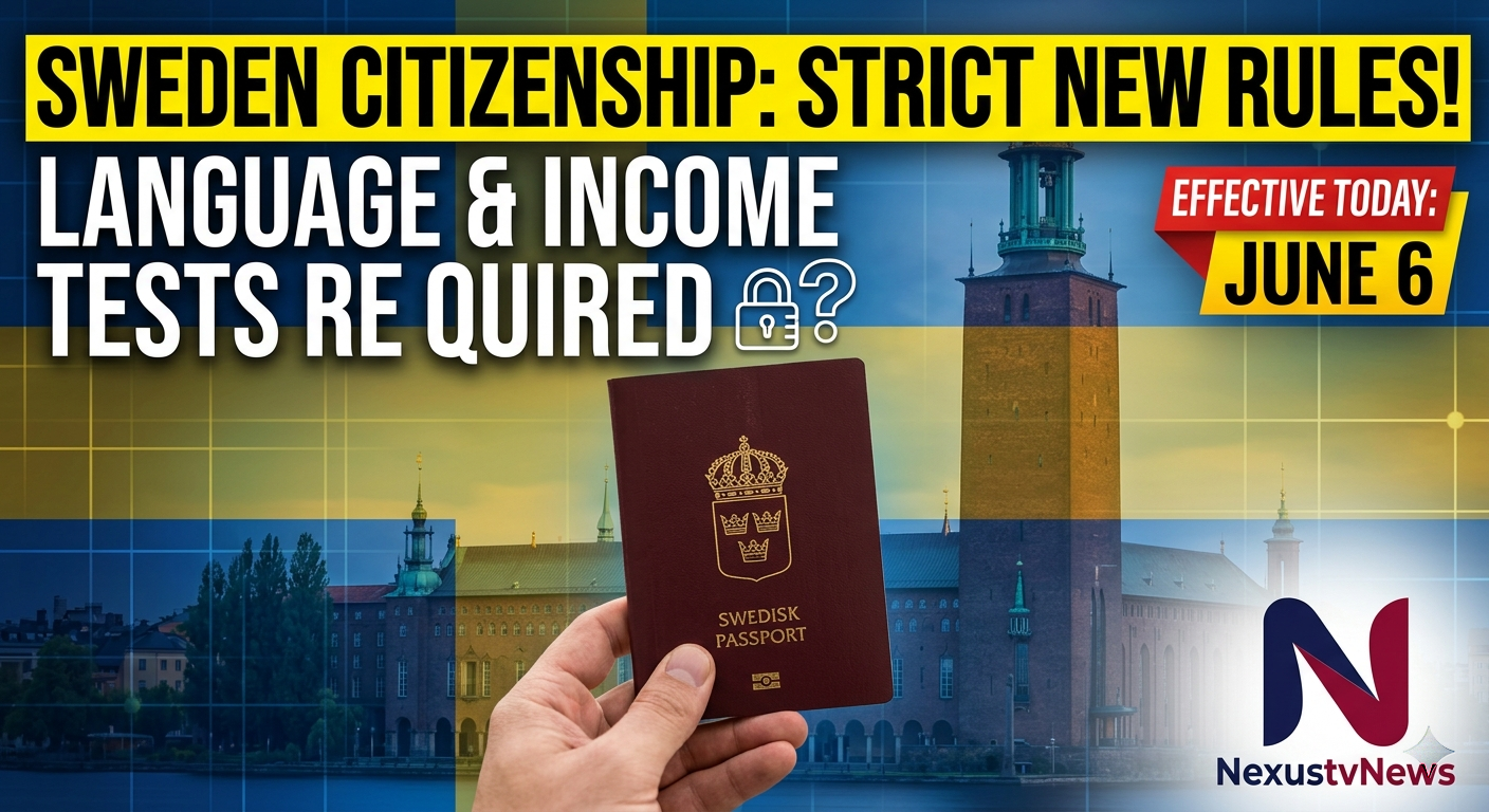 June Rules Sweden Implements Strict New Citizenship Rules Effective June 2026 ...